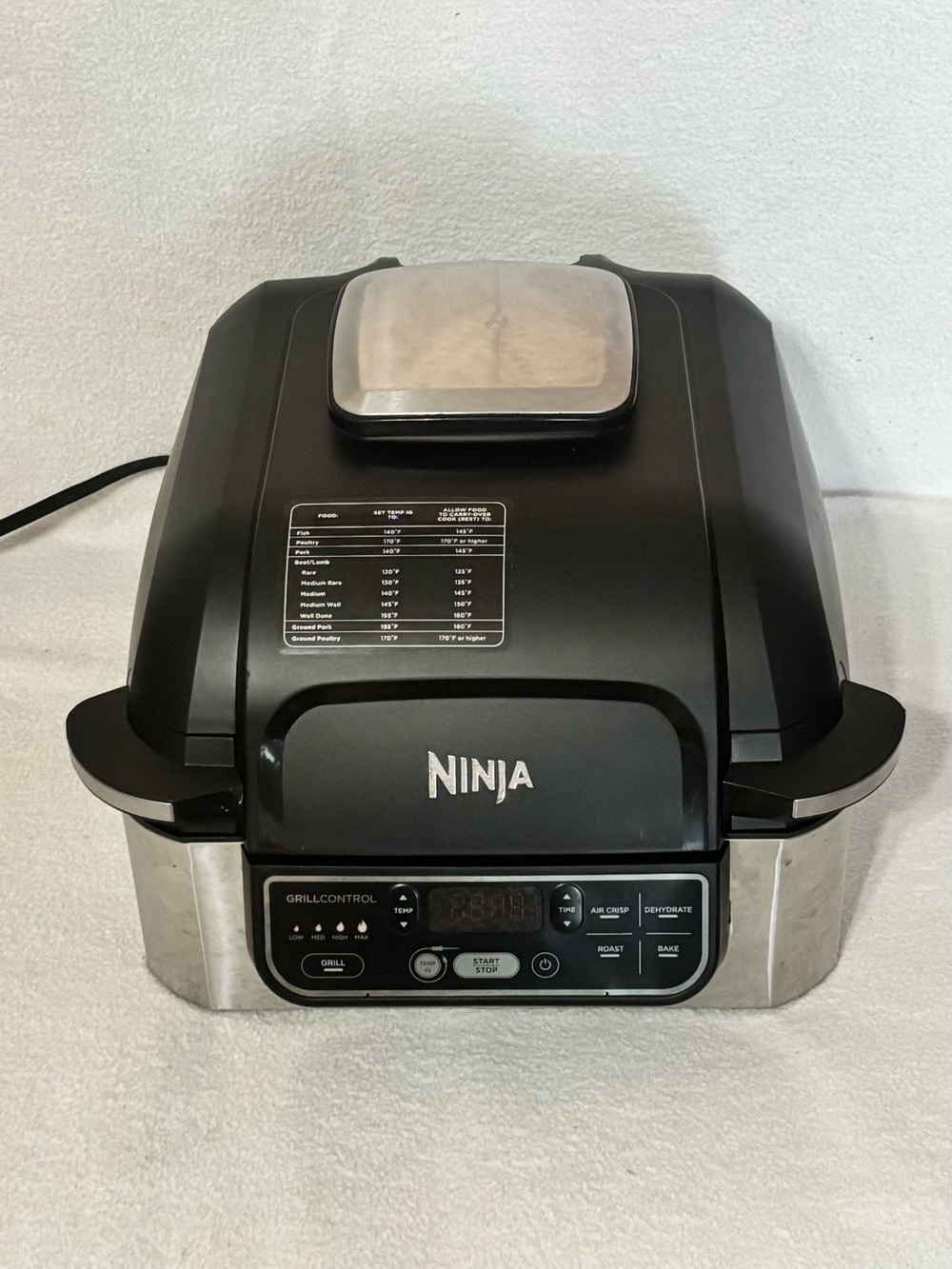 Ninja Multi-Function Grill – Black & Stainless Steel Finish